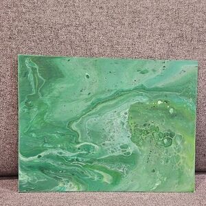 Abstract Green Canvas (Panel) Art